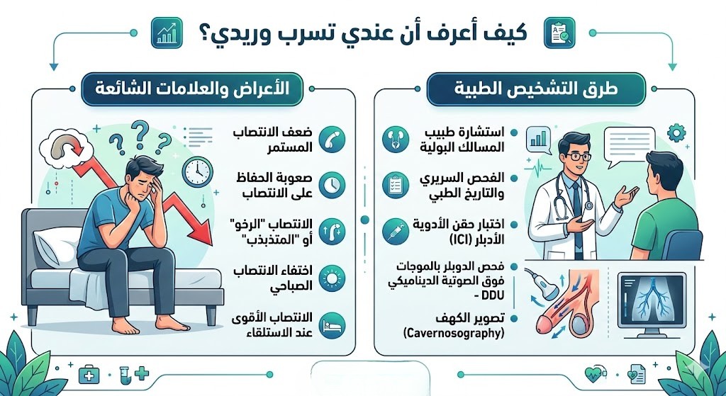 كيف أعرف أن عندي تسرب وريدي؟