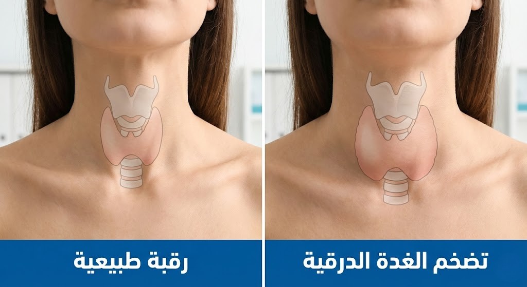 بالصور تضخم الغدة الدرقية: كيف تلاحظين الفرق؟